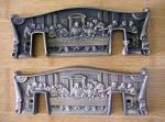 Bronze Resin Coffin Accessories Last Supper Design Coffin Corner Plaque RSL01