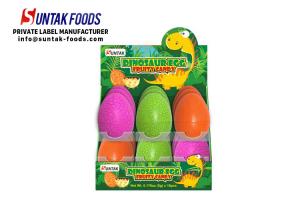 Quality Classic novelty candy toys dinosaur egg jelly bean candy for kids wholesale