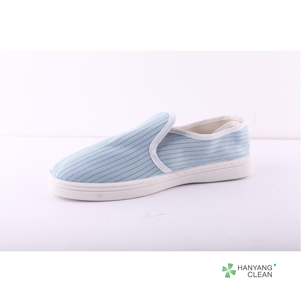 Electronic Factory ESD Cleanroom Shoes , Stripe Canvas Esd Rated Shoes
