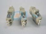 Beige Multimode Duplex LC Fiber Optic Adapter