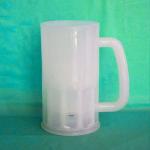 Shatterproof Plastic Beer Glasses With Handle 12oz Plastic Beer Stein Unbreakabl