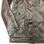 Mens Washing Leather Jacket One Color As Picture Good Design High Quality