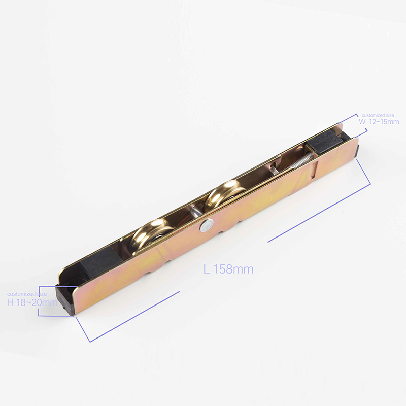 18mm Height Iron External Frame Nylon Bearing UPVC Sliding Door Window Strip Pulley