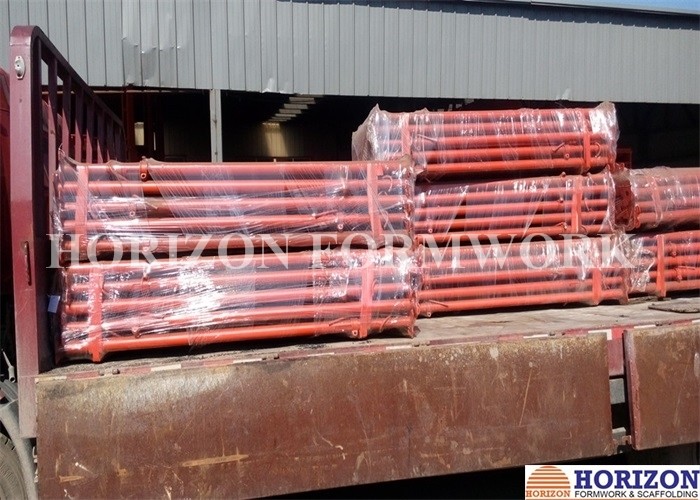 Zinc-Plated Adjustable Steel Builders Prop 5m Height For Slab Formwork Concrete