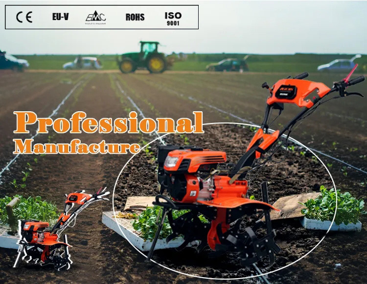 Greatly Improved Mini Gasoline Power Weeder Lightweight Small Electric Tiller