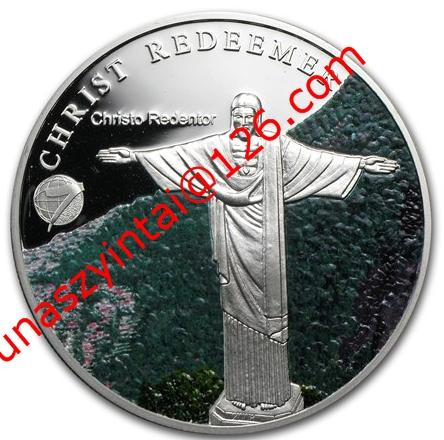 Christ the Redeemer Statue Coin in Brazil