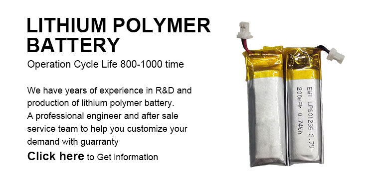 601235 Lithium Polymer Battery 300mAh 400mAh 3.7V 200mAh LiPo Battery