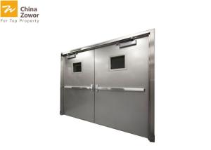 Quality 304 Stainless Steel Fire Rated Doors With Glass Insert/ One Hour Fire Rated wholesale