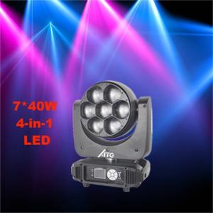 Quality LED Matrix Light MF-1240YR 7X15W RGBW Big Eyes Zoom Light Head for Church Stage Lighting wholesale