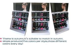 Quality Durable Hair Clip Stand Display Multicolor , Free Standing Scrunchie Market Display wholesale