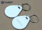 ABS Material Rfid Key Fob System , White Color NFC NTAG213 Hotel Rfid Key Tag