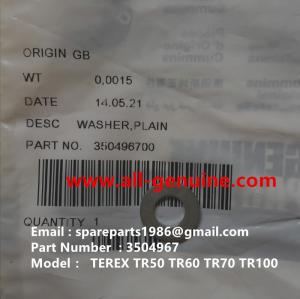 Quality CUMMINS ENGINE TEREX 3504967 PLAIN WAHSER TR50 TR60 TR70 MINING OFF HIGHWAY TRUCK wholesale