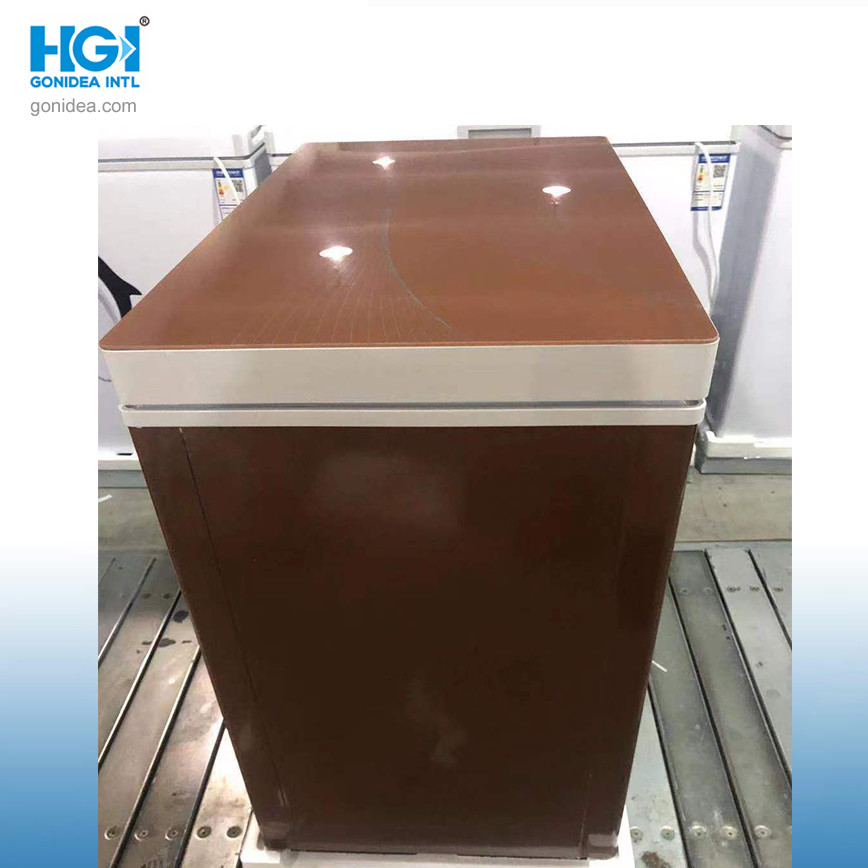 Glass Material Single Door Deep Chest Freezer Mechanical Temperature Control