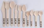 Disposable Wooden Dessert Spoon Ice Cream Spoon 95mm Party Gathering Cake Spoon