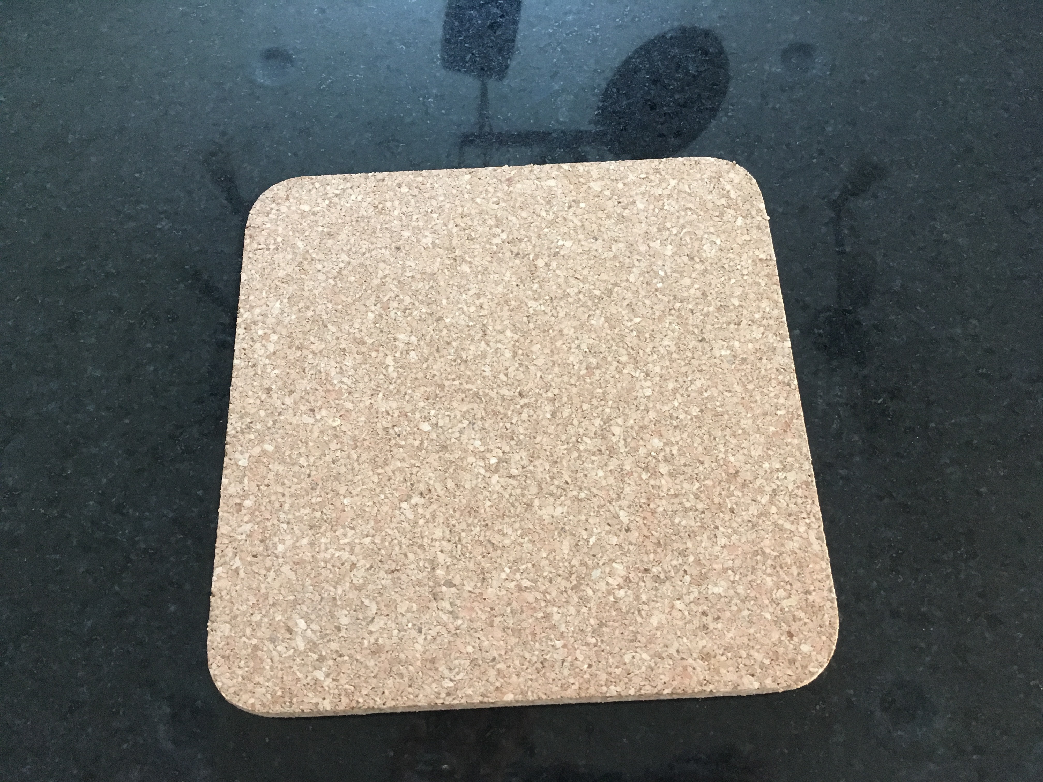 20*20xm Cork Trivet, Ceramic Trivet with Cork Based, Customized Size