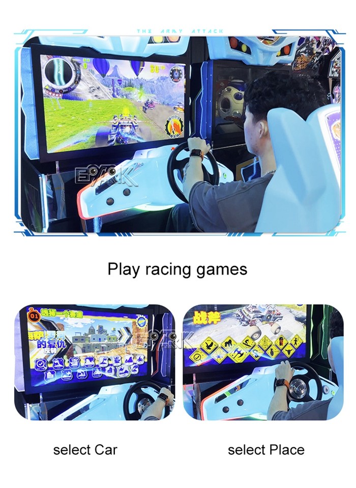 Split Second Arcade Racing Car Indoor Game Center Dynamic Racing Car Game