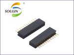 1.27mm 12 Pin Header Connector Female Straight O Type Leak Proof Tin