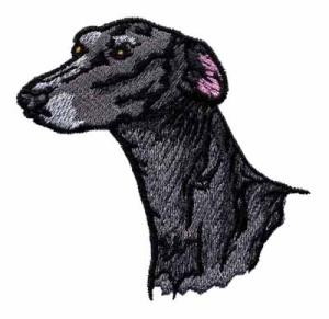 Quality Embroidery digitizers black bull dog head WGE10903 wholesale