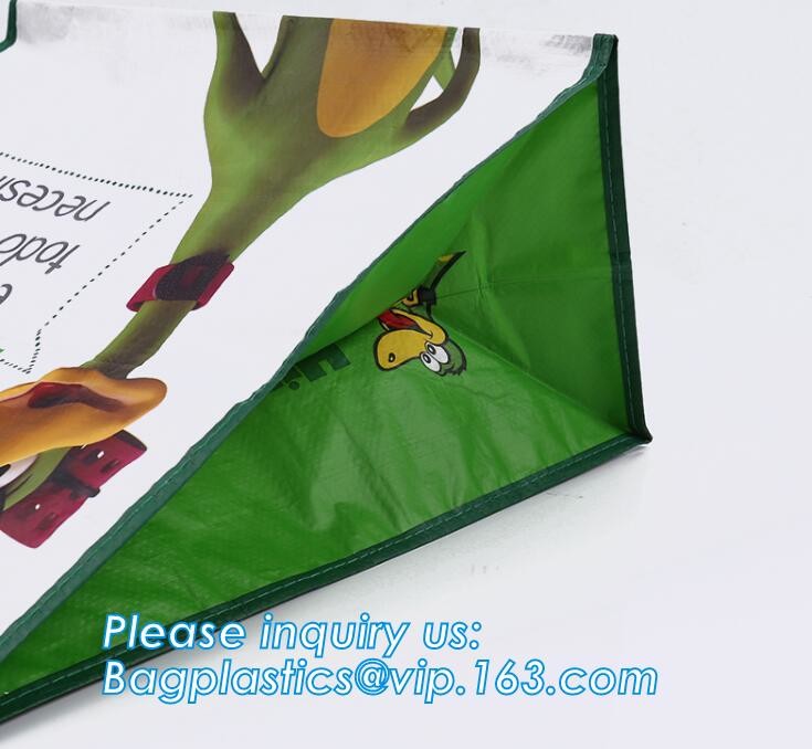 Fashion WaterProof PP Woven Laminated Handle Shopping Bag,fashion laminated reusable pp woven big shopping woven bag