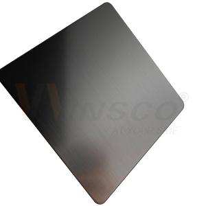 Quality 4x8ft Satin Black Titanium 304 Hairline Finish Stainless Steel 0.4mm-3.0mm For Decoration Sheet wholesale