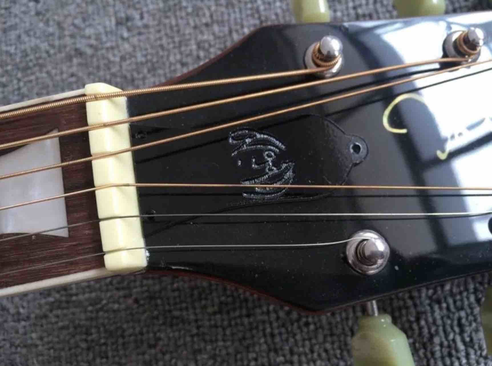 Custom Shop John Lennon J160e Natural Acoustic Guitar with customize logo on headstock is available free shipping cost