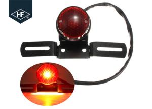 Quality Round Black Amber Metal Aftermarket Motorcycle Lights For ATV Dirt Bike Cafe Racer wholesale