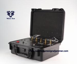 China Six Bands Drone Signal Blocker , Drone Communication Jammer 10dBi Directional Antennas on sale