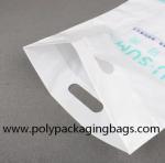 80 Micron Embossing CPE Plastic Die Cut Handle Bags