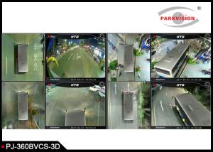 Quality 3D 360 Degree Surrounding Bird View Security System For Bus / Truck 4 Way Camera Recording wholesale