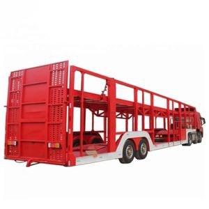 Quality 10pcs Leaf Spring Semi-Trailer for Car Carrier Double Deck Hydraulic Lifting SUV JEEP Transport wholesale