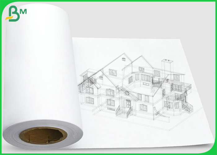 3 inches core 20lb Plotter Paper HIgh Bright Smoothness Drawing Paper 