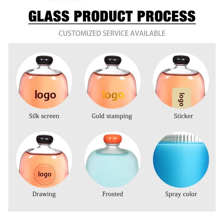 Airtight Freezer Safe Juice Bottles Kombucha Glass Bottles Square