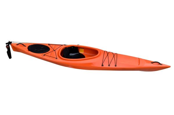 UV Resistant 12 Foot Sit In Kayak , Orange Color Sit Inside Tandem Kayak With
