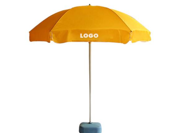 Retractable Rod Windproof Beach Umbrella , Promotional Beach Umbrellas Two