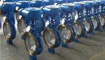 Triple Offset Wafer Type Butterfly Valve Gear Operated With Metal Sealing