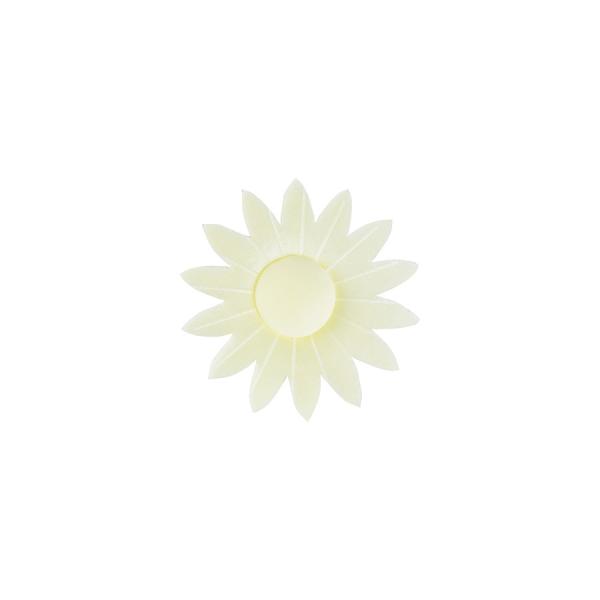 Natural Color Edible Wafer Cupcake Toppers , 3D Yellow Rice Paper Flowers For