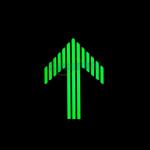 Photoluminescent Aluminum Direction Arrowsign Glow In The Dark 160x120mm