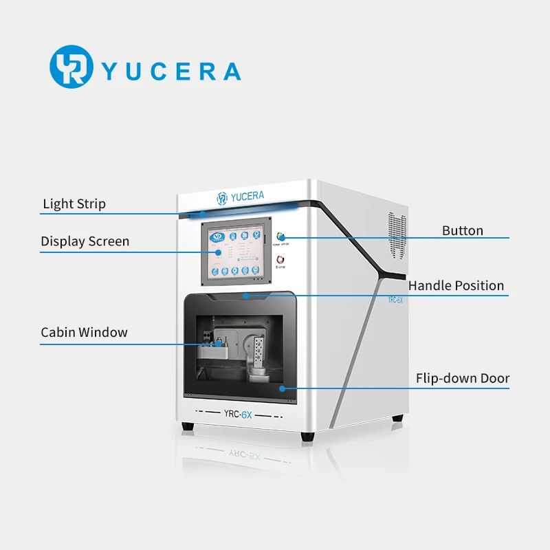 Yucera YRC-6X Wet 5 Axis Dental Milling Machine For Precise Processing