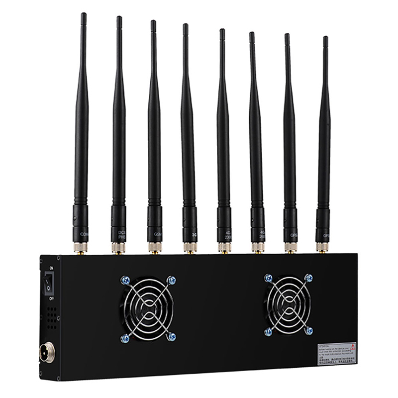 Indoor Universal Jammer WIFI Signal Scrambler GPS LTE Cell Phone 80W