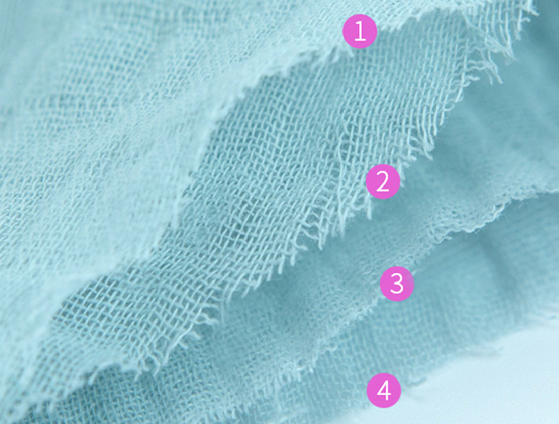 140X110 100 Cotton Double Gauze Fabric 40S Gauze Cheesecloth Fabric