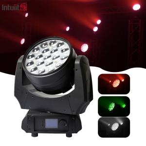 Quality 19x15w Rgbw 4in1 Led Moving Head Zoom Wash Stage Lighting Beam Led Moving Head Light wholesale