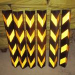 800mm Rubber 4 Reflective Film Wall Corner Bumper Guard