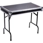 Black Laptop Dj Flight Case Desk With Fold Out Legs