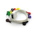 10 Lead AHA Standard Holter ECG Cable For EDAN Snap connection