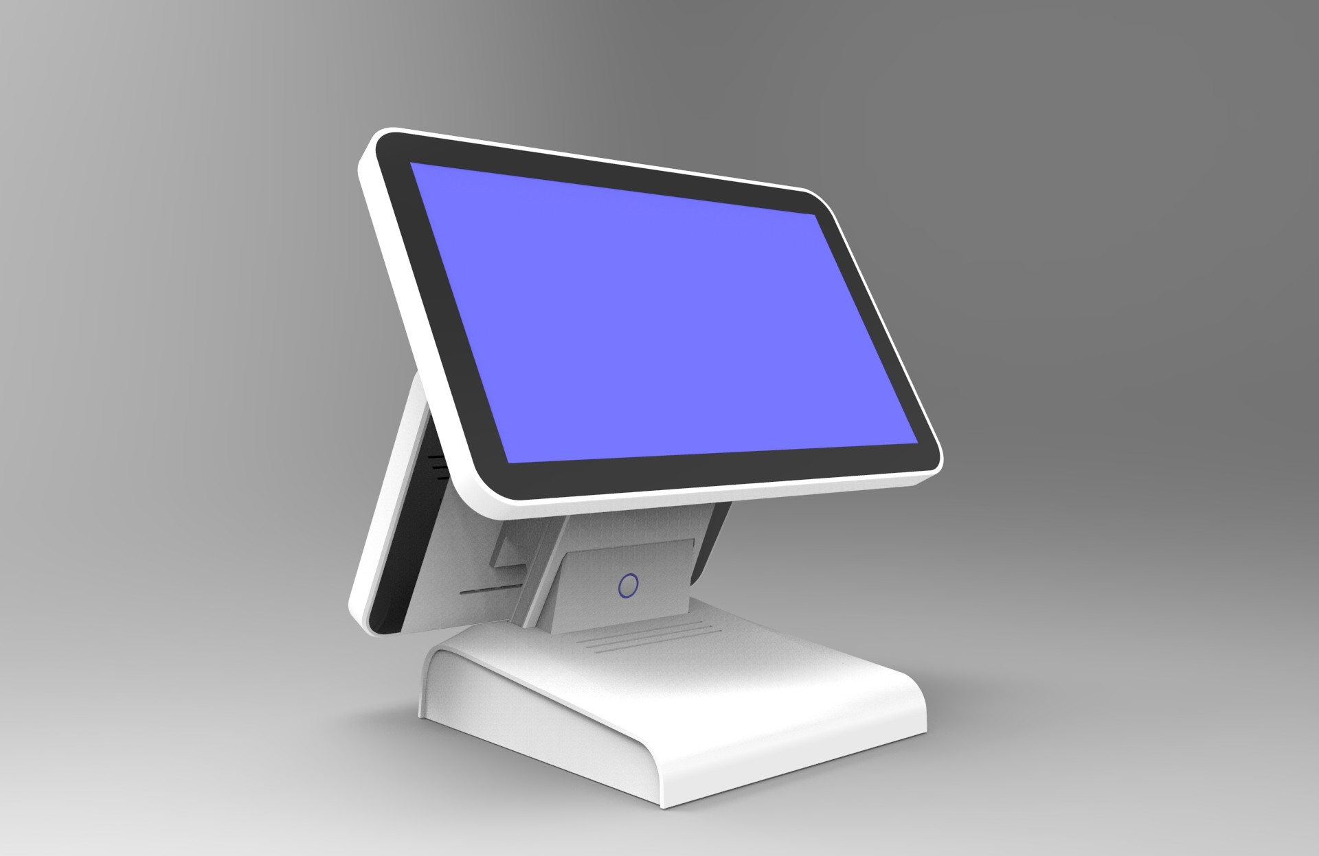 400CD/M2 Android POS System Pos Dual Screen Cash Register 1366*768 Pixels