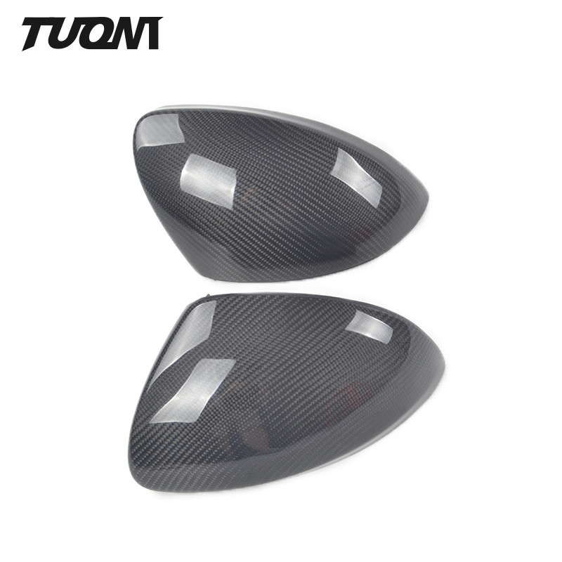 Casing Cap Carbon Fiber Rearview Mirror Covers VW Beetle CC Eos Passat Jetta Scirocco