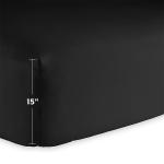Ultra Soft Deep Pocket Fitted Bottom Sheet Room Space Bedroom Fabric Density 133