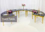 Round Mirrored 340X80X75CM Outside Wedding Table For Wedding
