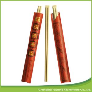 Quality Eco Friendly Tensoge Bamboo Chopsticks Disposable 20cm Natural Color wholesale