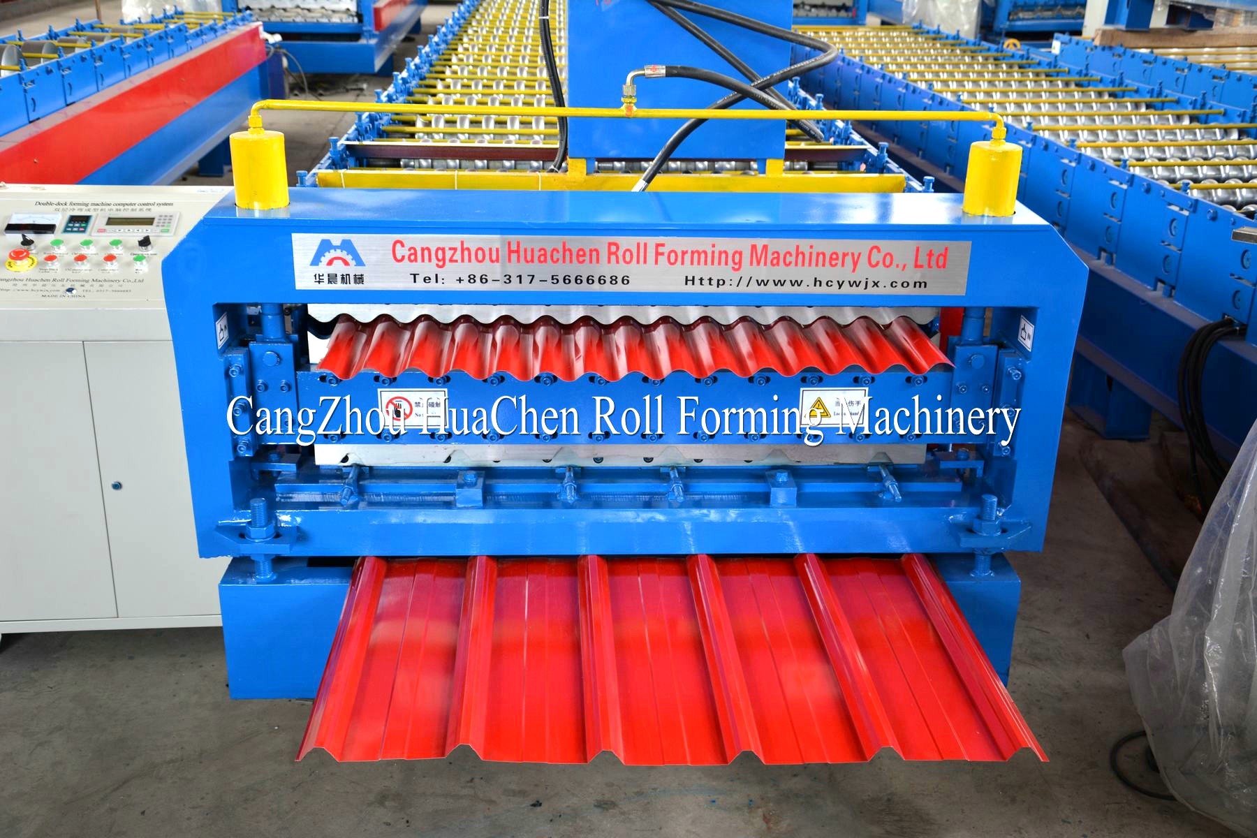 Steel Structure Metal corrugated double layer roll forming machine